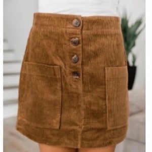 NEW Small Pink Lily Corduroy Skirt-SOLD OUT ON WEBSITE